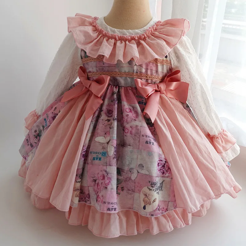 

Tutu Boutique 2020 Autumn New Girl Baby Dress Lolita Style Princess Dress Spanish Retro Dresses Children Clothing