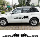 2 шт. автомобильные боковые наклейки на дверь для Suzuki Grand Vitara AT MT 4X4 внедорожные спортивные полосы Стайлинг автомобильные аксессуары виниловая пленка наклейки