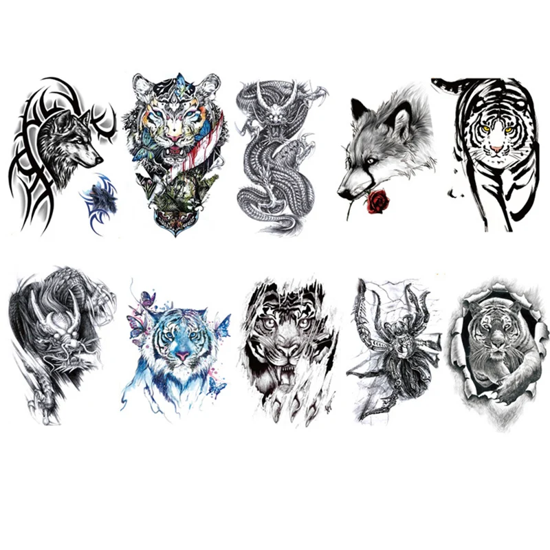 Временная тату наклейка цветок на руку боди арт водонепроницаемая Женская