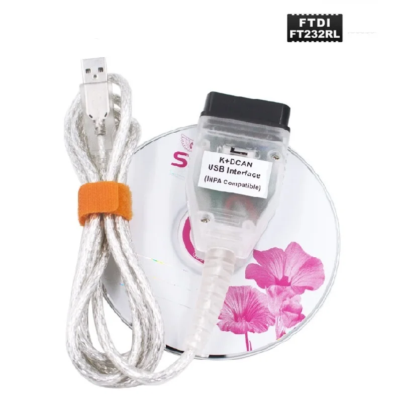 DCAN USB Интерфейс кабель для B-M-W INPA K + может с FT232RL чип переключателем | Автомобили и