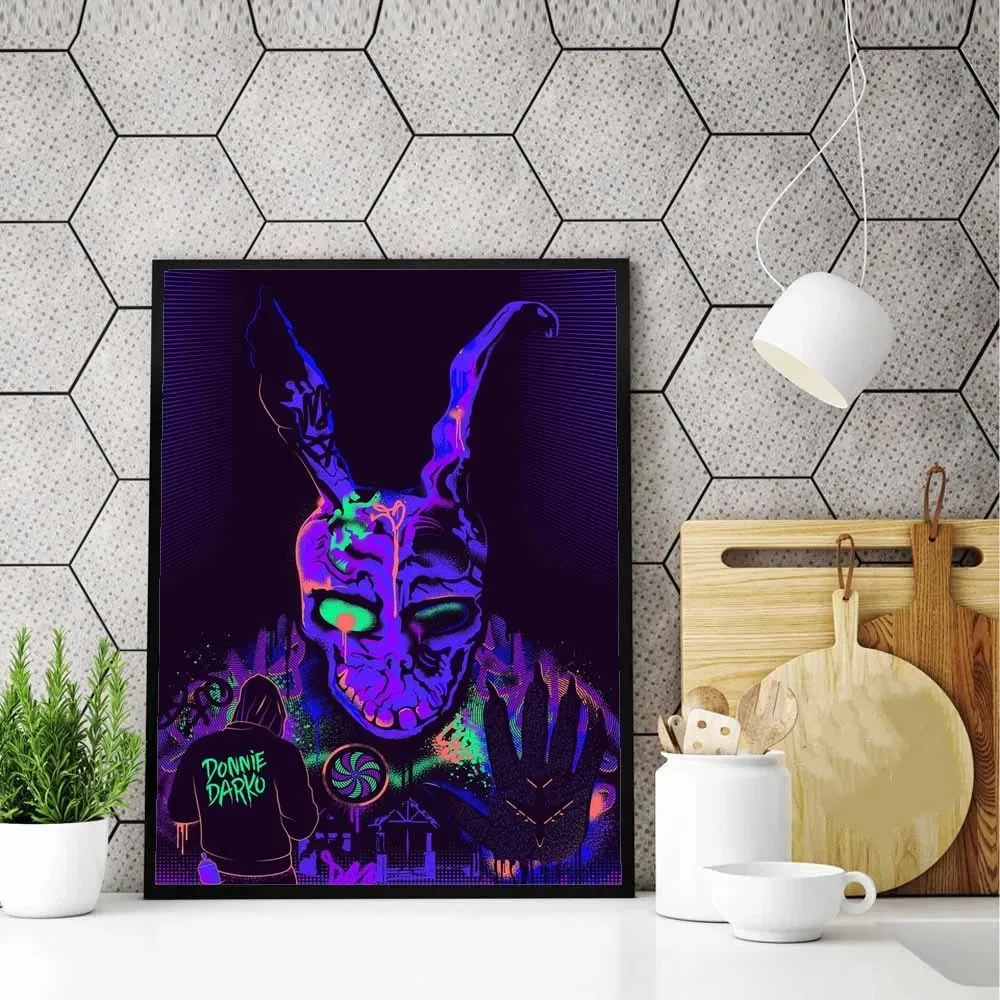 

Hot Donnie Darko Classic Horror Movie Classic Karakter Poster Art Canvas Painting Prints Pictures Wall Living Room Home Decor