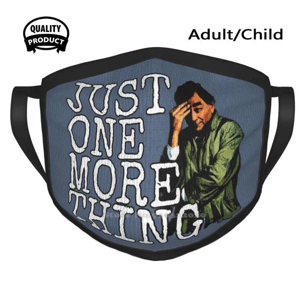 

Просто еще одна вещь маска для рта маски для лица коламбо Питер фэрке детектив Ретро Винтаж ТВ еще одна вещь смешной полицейский шоу Te