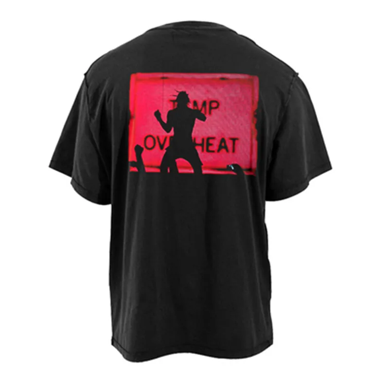 

FOR GODS SAKE new wash vintage old T-shirt black TS print small neckline