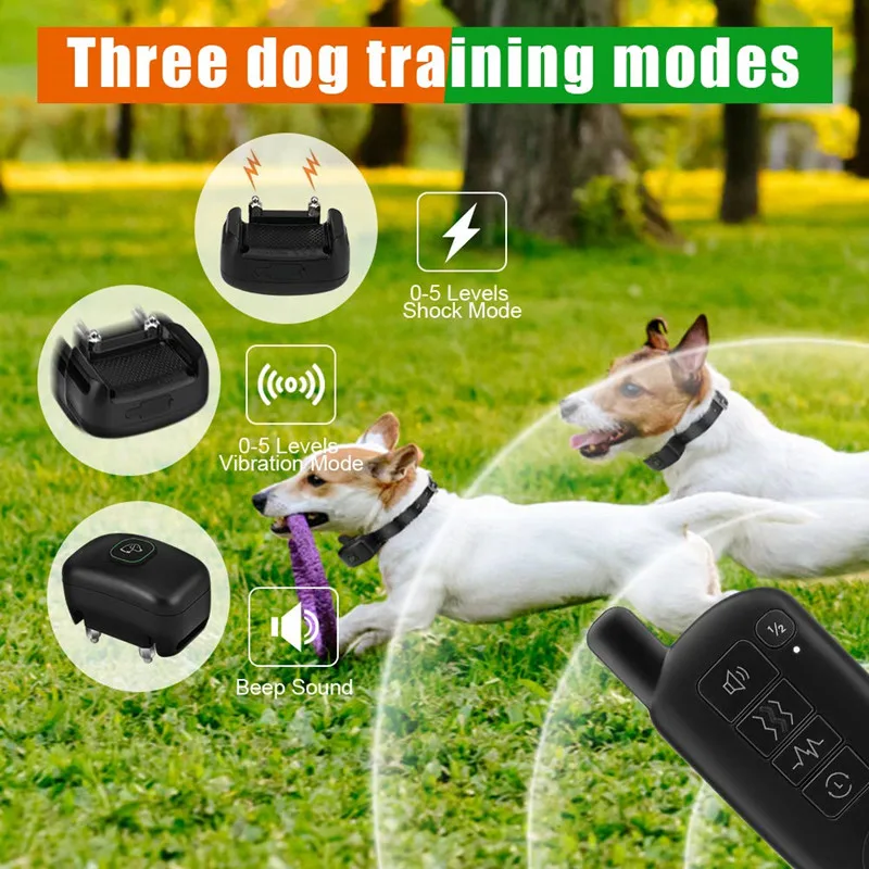 Тренировочный ошейник для собак водонепроницаемый перезаряжаемый
