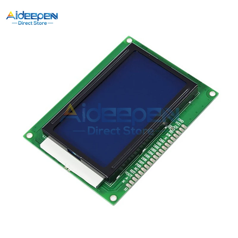 Модуль ЖК-дисплея с подсветкой ST7920 IIC I2C SPI для 3D принтера Arduino Raspberry Pi STM32 5 в