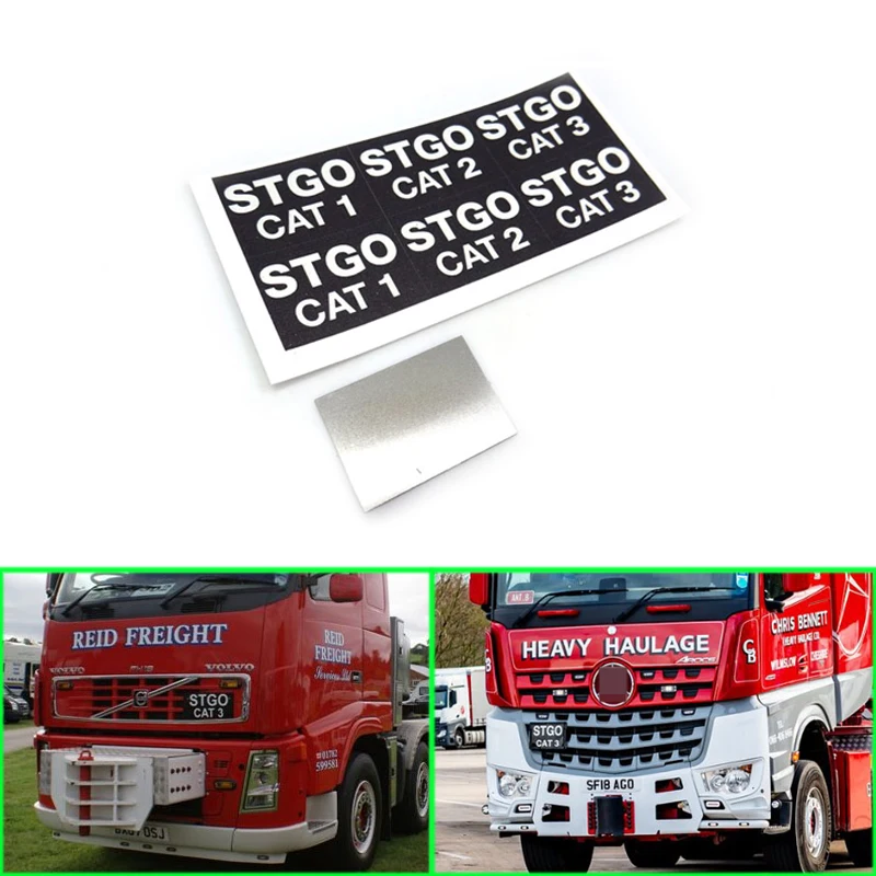 

Vehicle Standard Logo for 1/14 Tamiya RC Truck Trailer Tipper Scania MAN Benz Actros Volvo Car Diy Parts