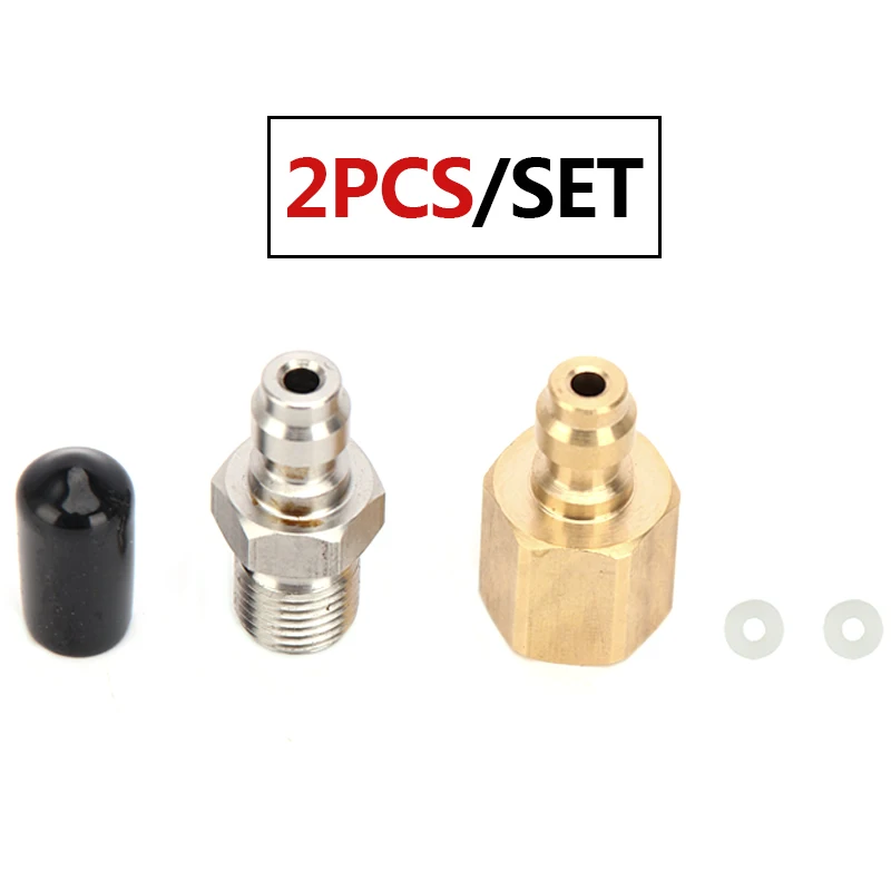 PCP Paintball 8mm Fill Nipple 1/8NPT Quick Female Plug Male Coupler Fittings Air Socket 2pcs/set | Спорт и развлечения