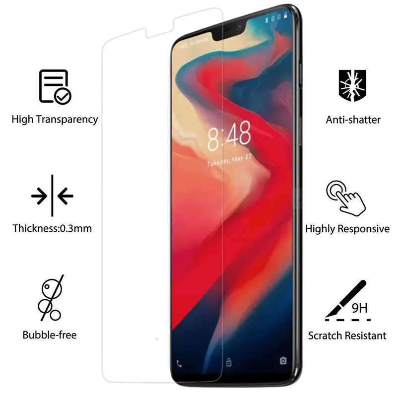 Защитное стекло для oneplus 6 t 5 5t 3 3t 7 закаленное на one plus экрана oneplus6 oneplus5 2 шт. 9h |