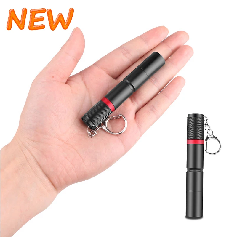 8000LM Portable Pen Light Keychain Mini Flashlight Pocket LED Torch Clip Hand Use AAA Battery | Лампы и освещение