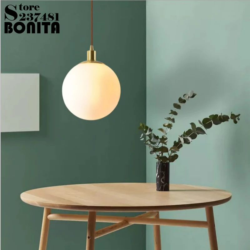 Подвесная лампа с круглым шнуром латунный светильник в виде лампочки из меди для