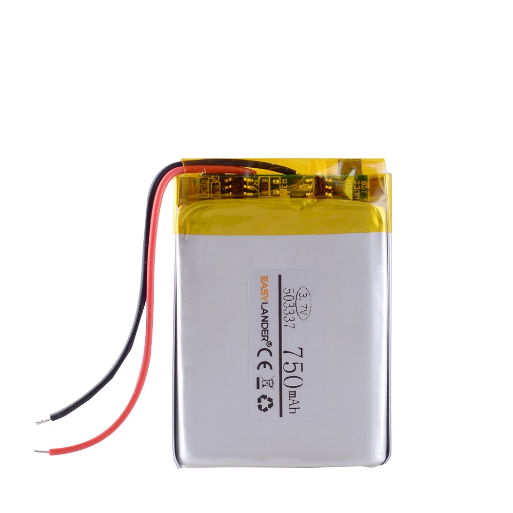 

3.7V 750mAh 503337 Polymer lithium ion / Li-ion battery for mp3 mp4 smart watch speaker POWER BANK angeleye ae210 video monitor