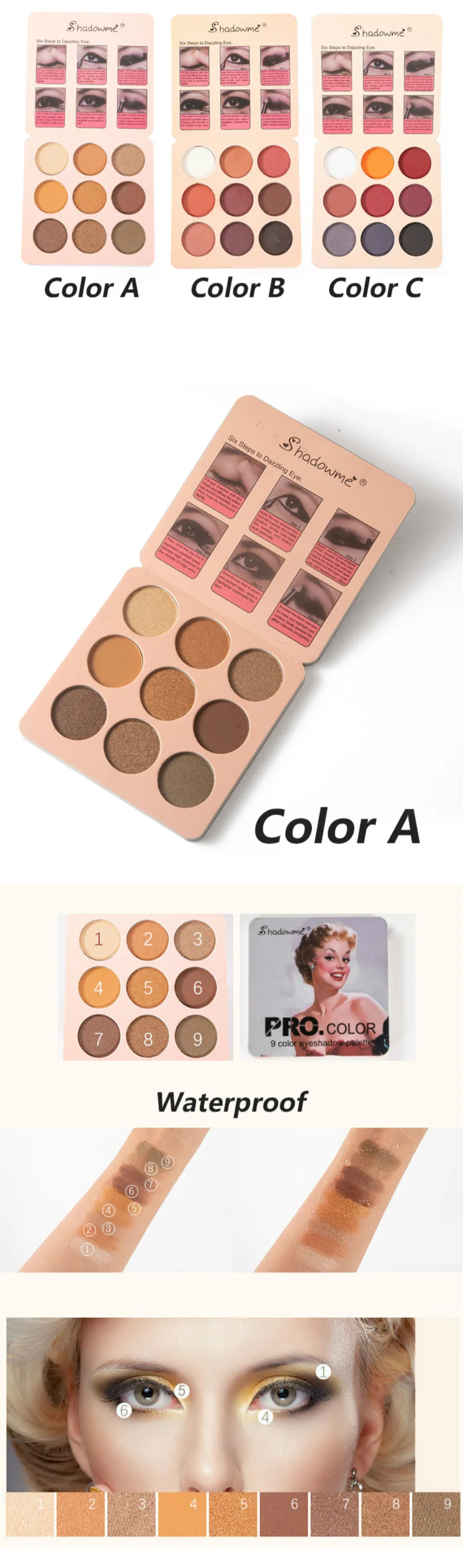 Matte Eyeshadow Palette Nude Minerals Professional Eye Shadow Powder Pigment Cosmetic Waterproof Matte Makeup Eyeshadow Pallete