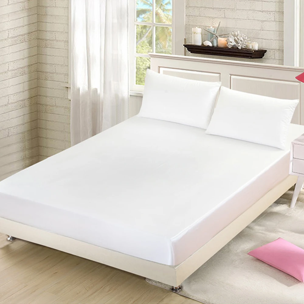 Смоделированные атласные шелковые простыни на эластичных сплошной цвет Матрас
