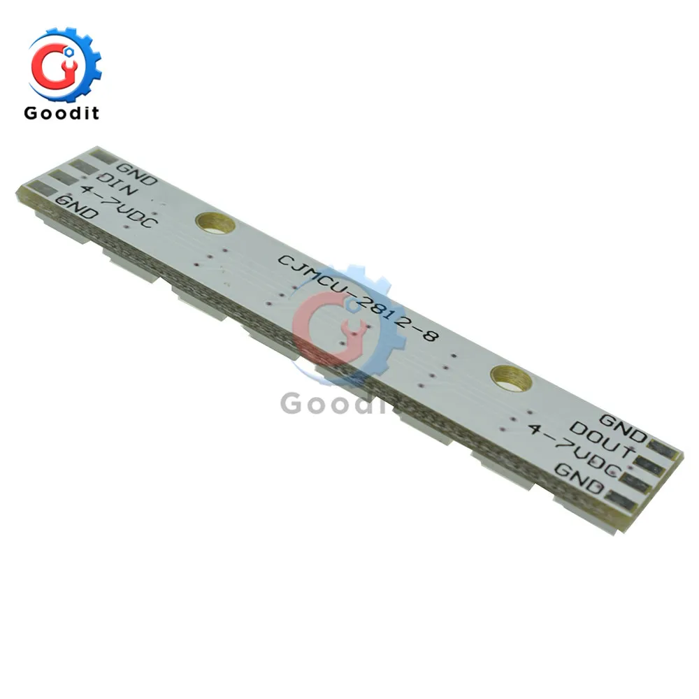 8*1 бит 8 бит WS2812 WS 2811 5050 RGB панельная светодиодная лампочка модуль 5 в 8-битный Радужный светодиодный точный свет для Arduino 8 сигнальные лампы