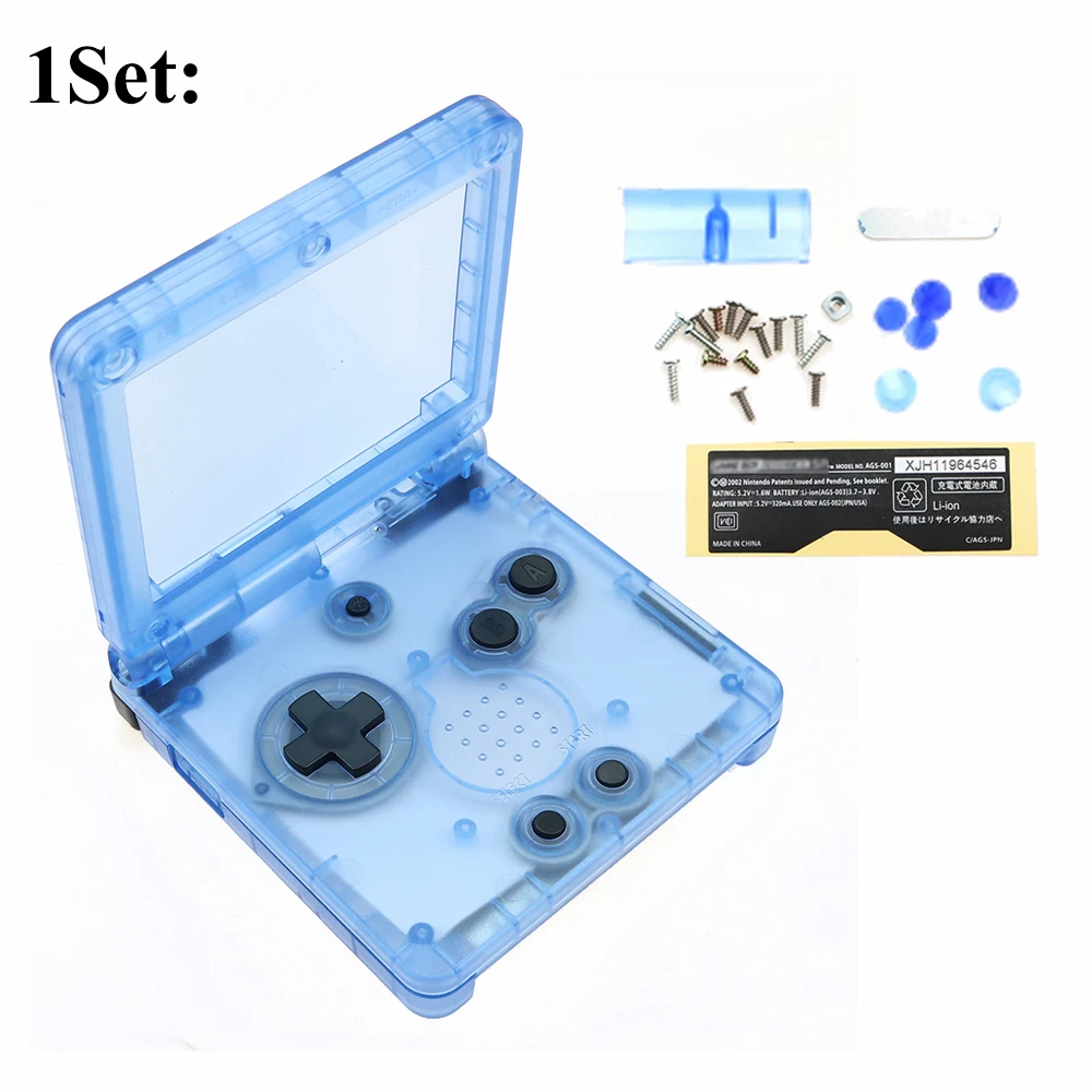 YuXi Прозрачный чехол для GameBoy Advance SP Classic ограниченная серия сменный корпус экрана