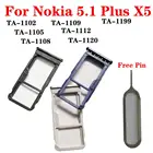 Shyueda 100% новый лоток для SIM-карты Nokia 5,1 Plus TA-1102 TA-1105 TA-1108 TA-1109 TA-1112 TA-1120 TA-1199, слот для SD-карты с штифтом