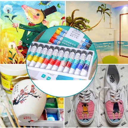 

12/18/24/Color Waterproof Professional Watercolor Premium Water Color Pigment for Artist Painting Drawing Art Supplies Set Gifts