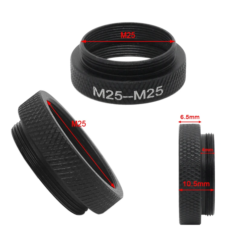 6 5 мм объектив микроскопа адаптер кольцо Монтажная резьба M25 к фокусное