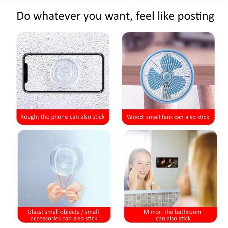 multifunctional nano magic sticker phone holder ​reusable casual paste universal wall sticker car holder desk lazy bracket stand free global s