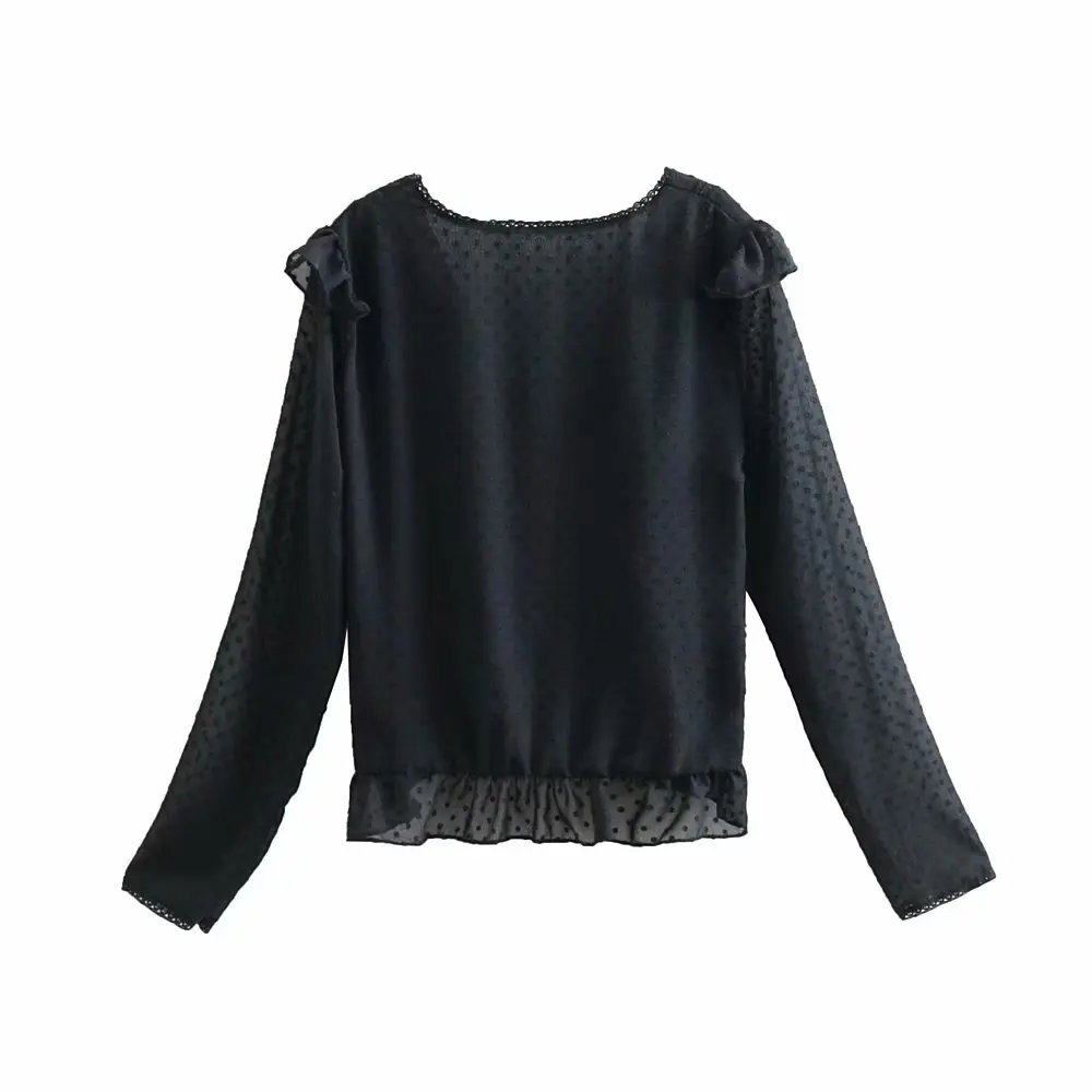 Женская кружевная шифоновая блузка в стиле пэчворк милая плиссированная с