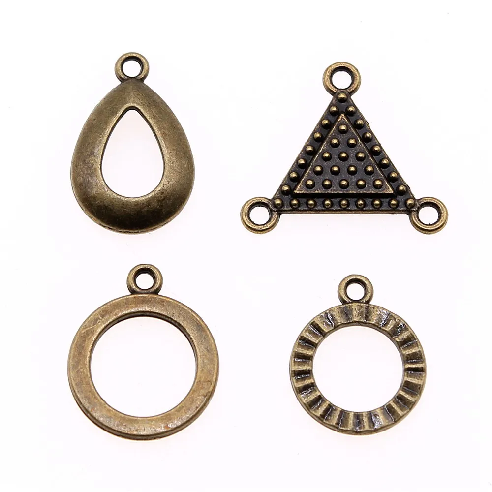 10 шт. подвески полые круглые в форме капли ювелирные изделия сделай сам винтажные