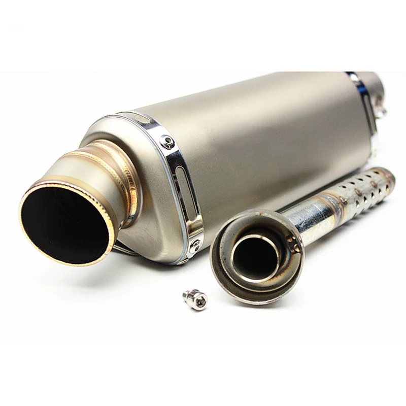 Универсальный Цветной глушитель из углеродного волокна для мотоцикла скутера