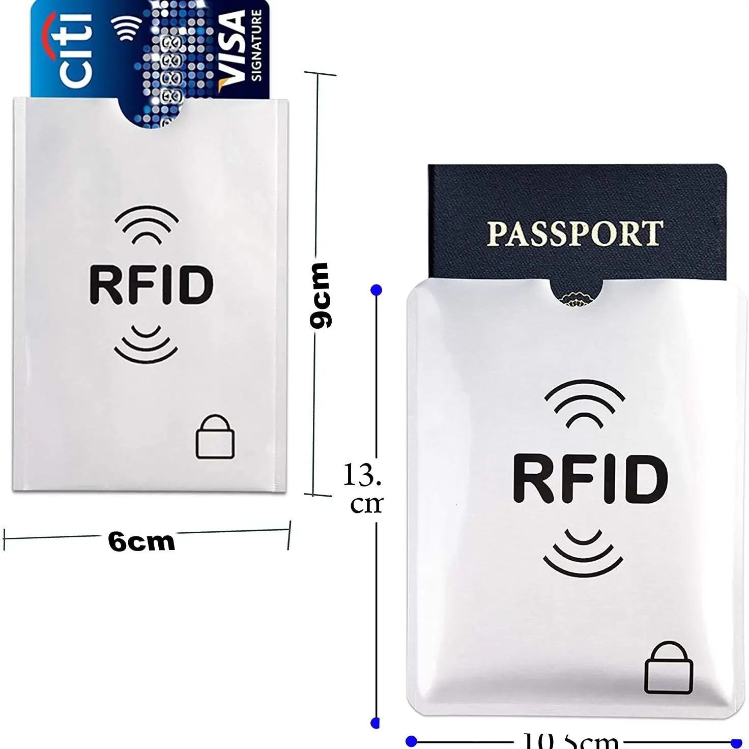 20 + 3 шт. с анти кражи кредитной держатель для карт Сумочка отделением паспорта