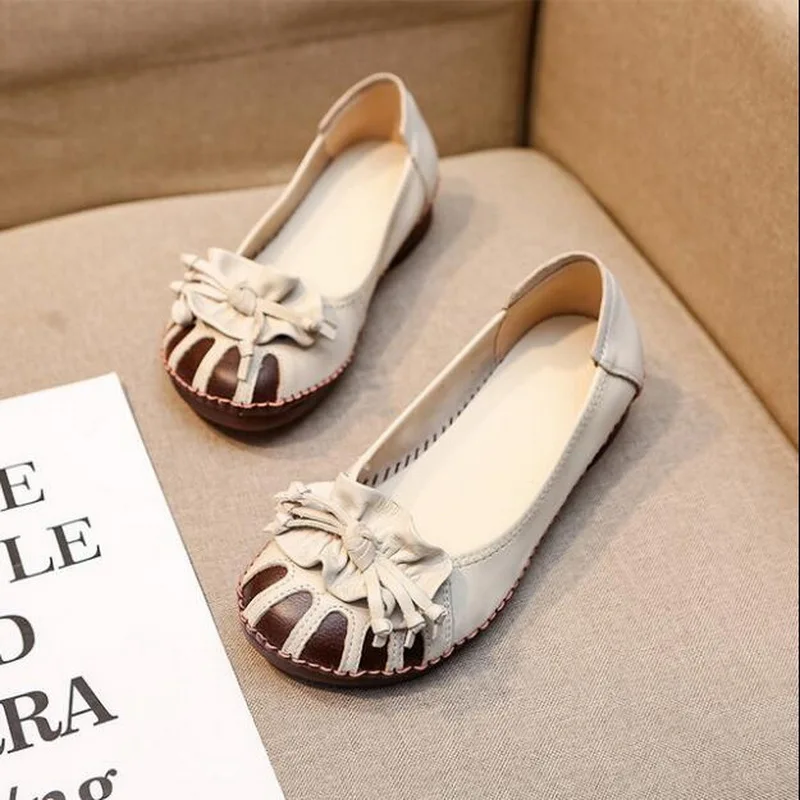 2021 Spring Ladies Fashion Women Shoes Elegant Comfort Woman's Casual OL Office Shoes Leisure Handmade Sheepskin Single Shoes