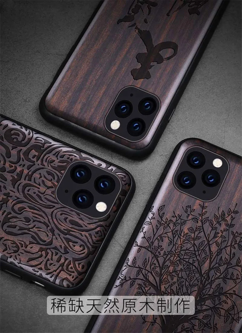 Boogic для iPhone 11 чехол iPhone 11 Pro черное дерево чехол для iPhone 11 Pro Max защитный чехол