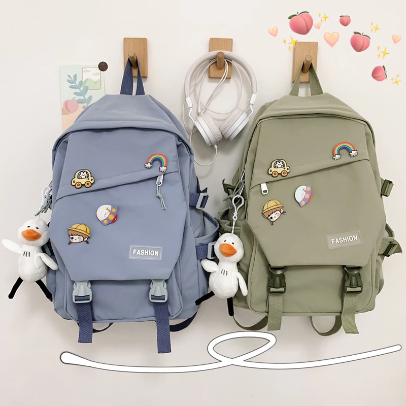 

Cute Girl Backpack Women Large-capacity School Backpacks for Teens Harajuku Ulzzang School Bag Middle School Students Korean New