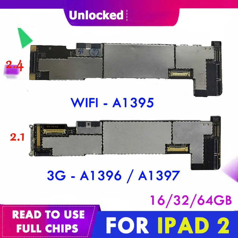 Материнская плата для IPad 2 3G WLAN Cellular 16g 32g 64g Logic Board A1395 A1396 A1397 Full Chips материнская