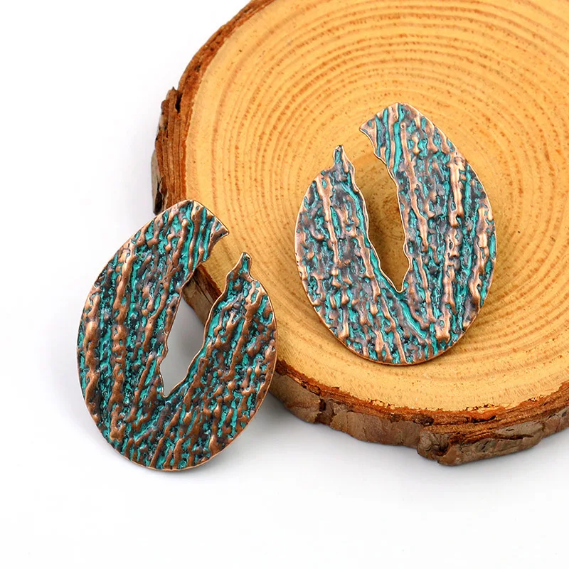 Индивидуальные серьги-клипсы для женщин новые винтажные бронзовые серьги ручной