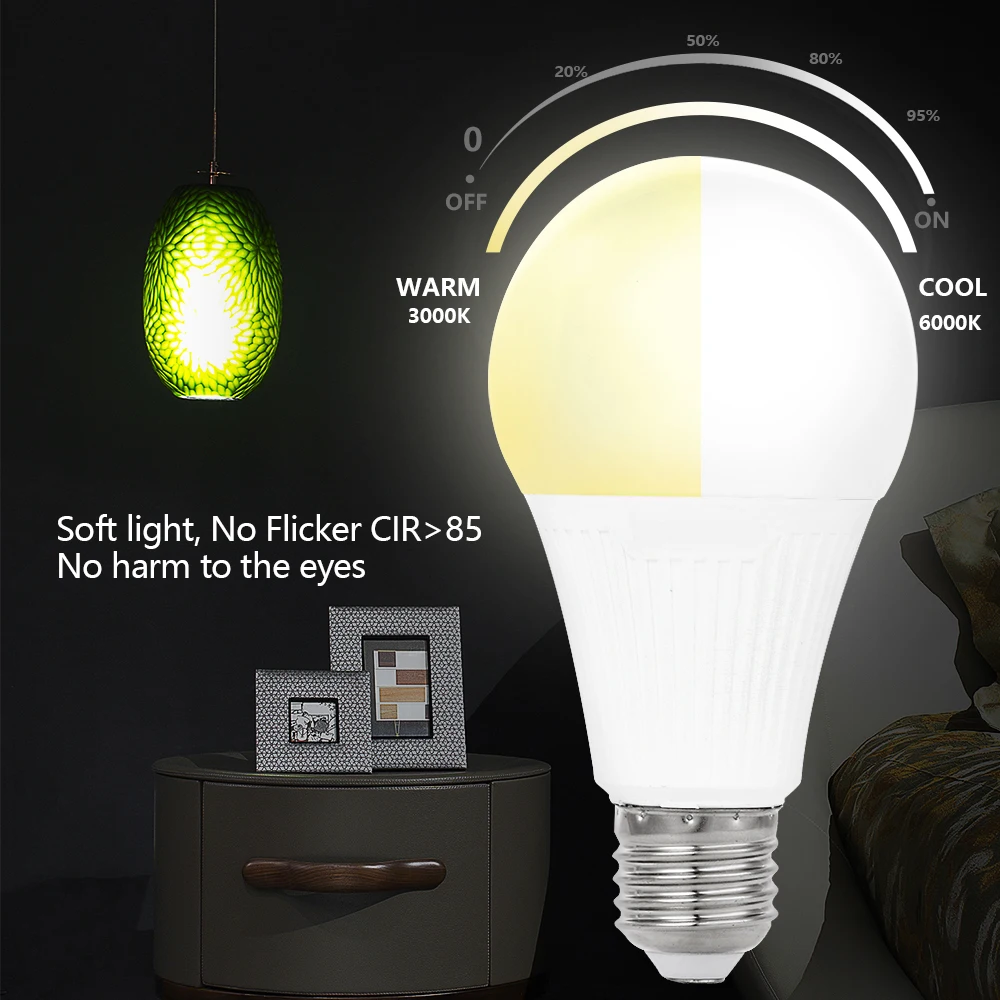 7 ваттов 9 умный светильник лампочка WiFi Светодиодные лампы дома Lighitng Светодиодная