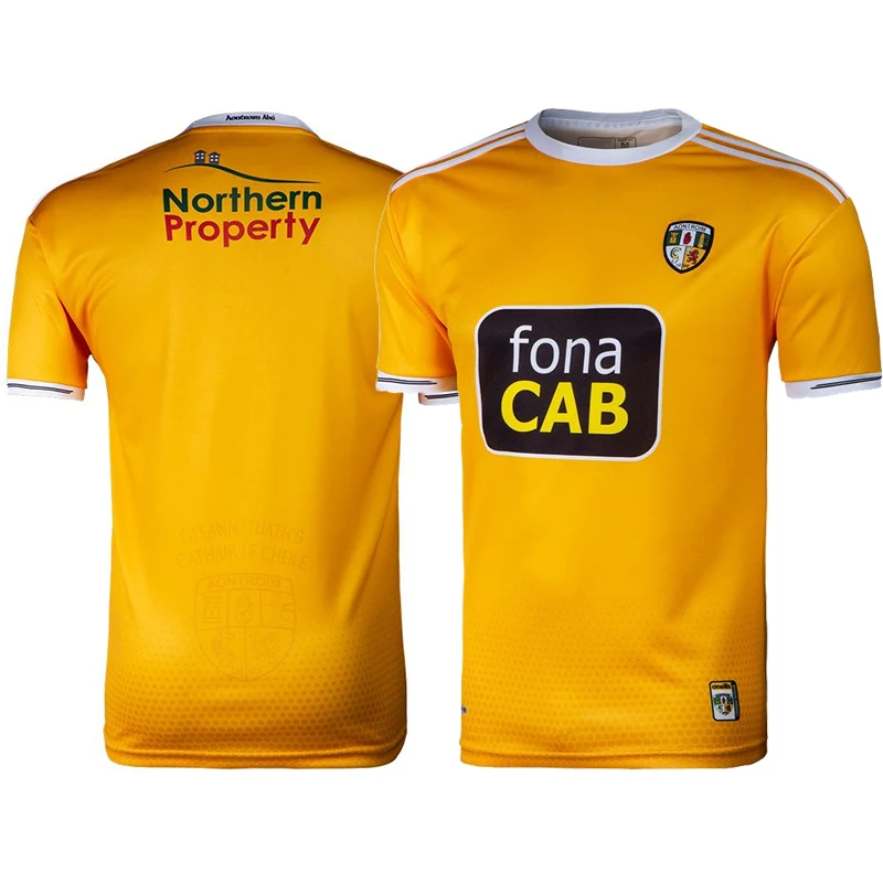 

2021 Ireland Antrim Home Sportswear MEN'S Jersey Tops Sport Rugby Shirt Size S-5XL