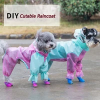 dog can cut raincoat puppy waterproof clothes pet windproof sunscreen outdoor travel raincoat dog accessories pet supplies