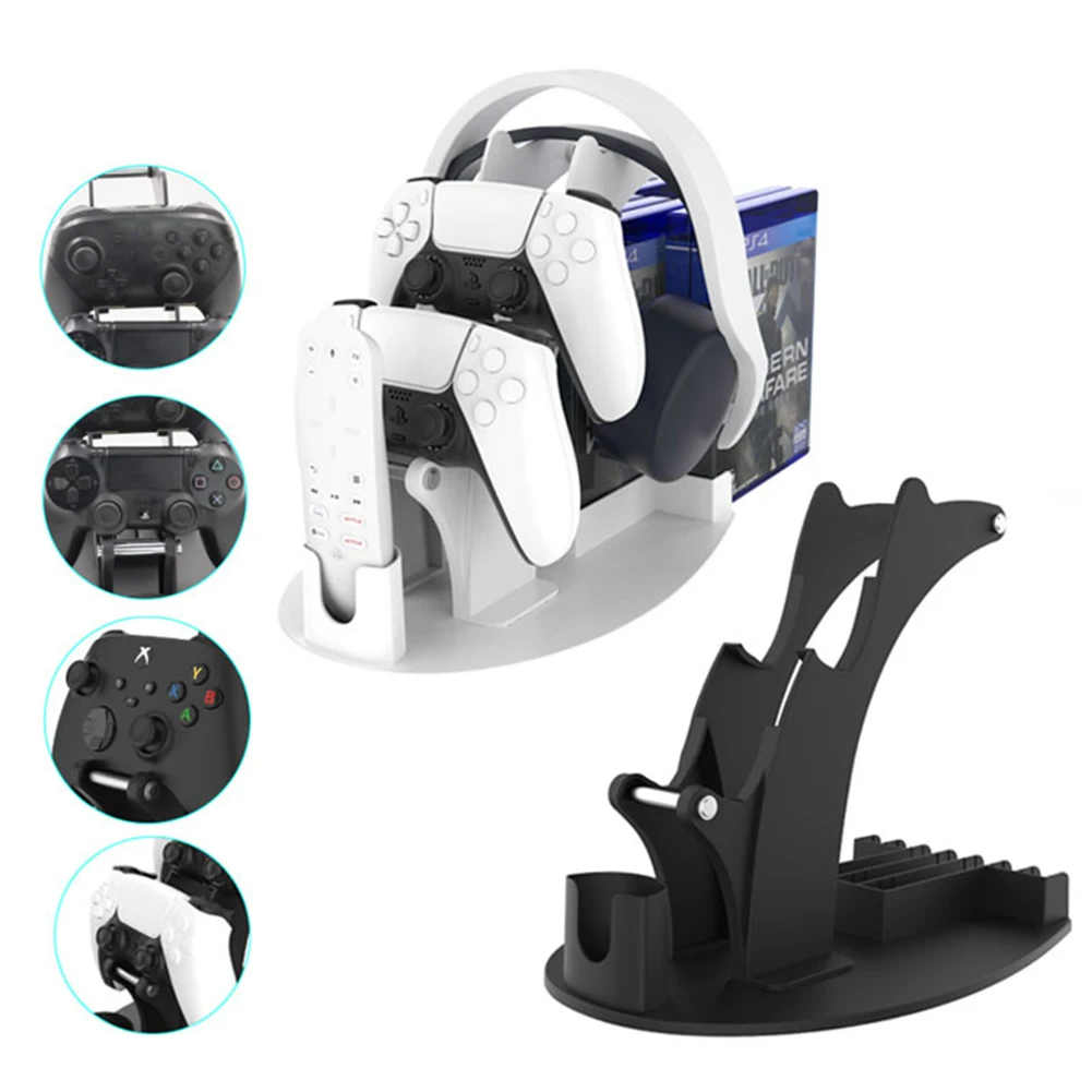 

3 in 1 Game Controller CD Headphone Holder For Nintendo Switch Pro PS4 Xbox Series S Xbox One Stand Game Disc Earphone Rack