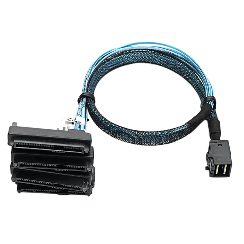 

Server Data Cable Mini SAS SFF-8643 to 4XSFF-8482 SAS 29Pin 12Gbps with SATA Power Supply for Switch Large Server