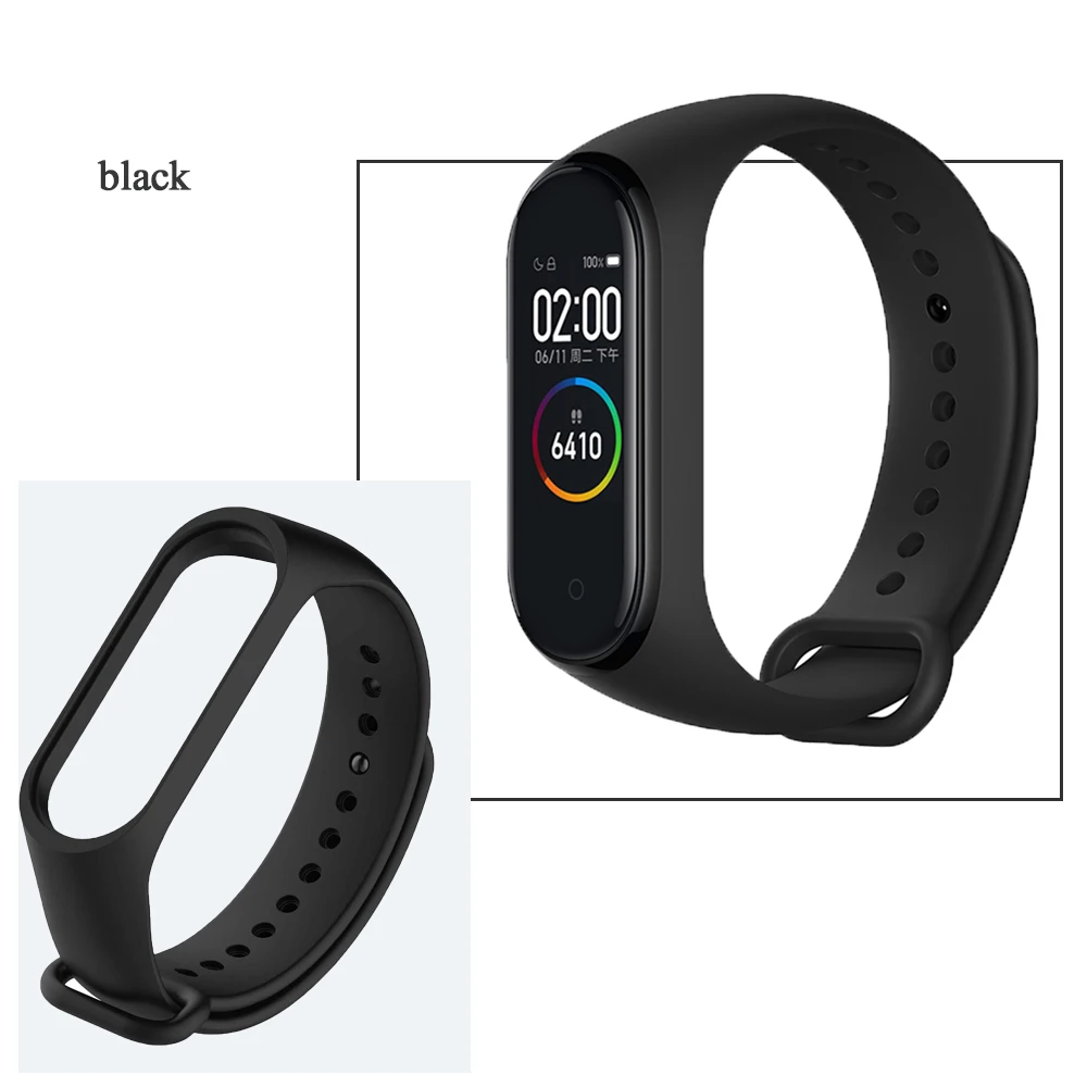 Mi Band 4 ремешок Цветной силиконовый браслет для Mi Band 4 3 ремешок для Mi Band 4 NFC Сменные аксессуары
