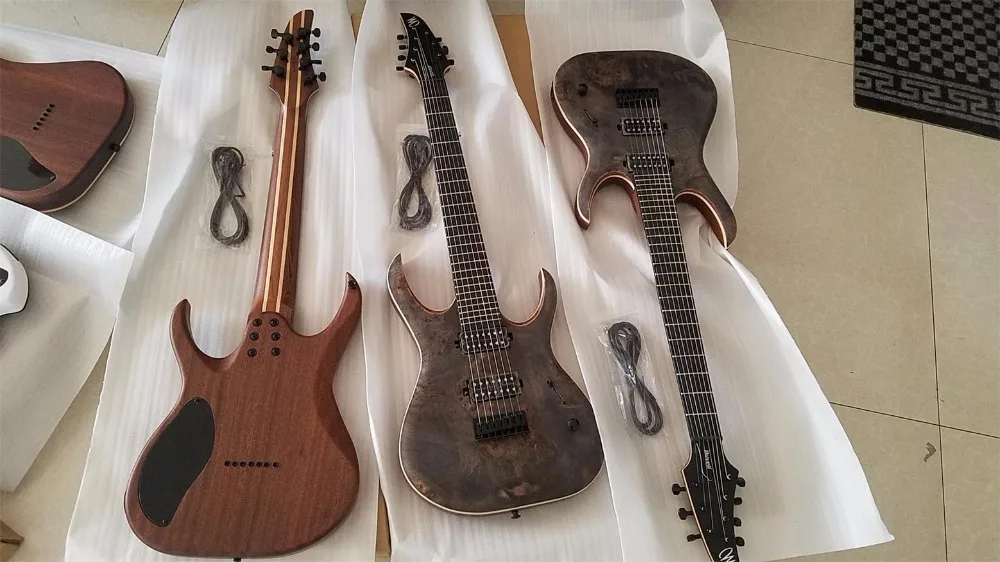 Новая гитара+ блокирующий тюнер+ mayones duvell 8 струнная гитара Гриф из черного дерева 5 слойный шейный болт mayones гитара