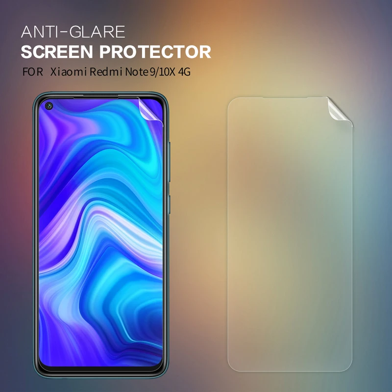 Антибликовая Защитная пленка для Xiaomi Redmi 10X 4G Note 9 матовая защитная против