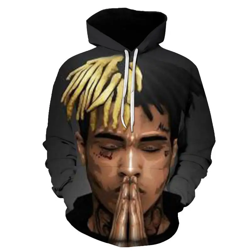 Xxxtentacion Hoodie Sad Men Sweatshirts Rapper Hip Hop Hooded Pullover Sweatershirts Swag Hoody Cotton Revenge Kill Tops | Мужская