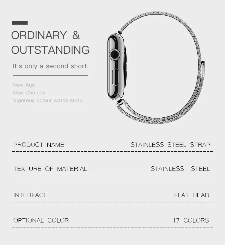 Миланская петля полоса дизайн для Apple Watch полосы 44 мм серия 4 40 мм магнитный браслет браслеты для Iwatch серии 3 ремешок