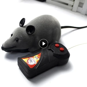 Plush Mouse Mechanical Motion Rat Wireless Remote Electronic Rat Kitten Novelty Funny Pet Supplies P