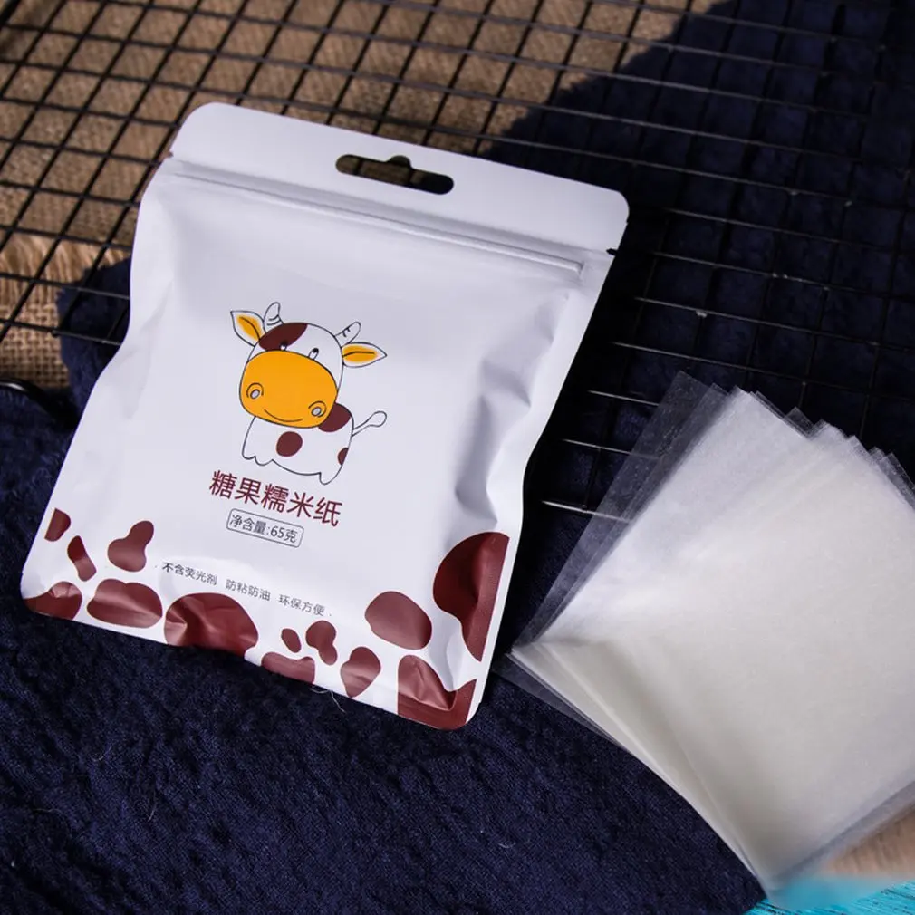 500 листов нуга оберточная бумага съедобная клейкая рисовая для выпечки конфет