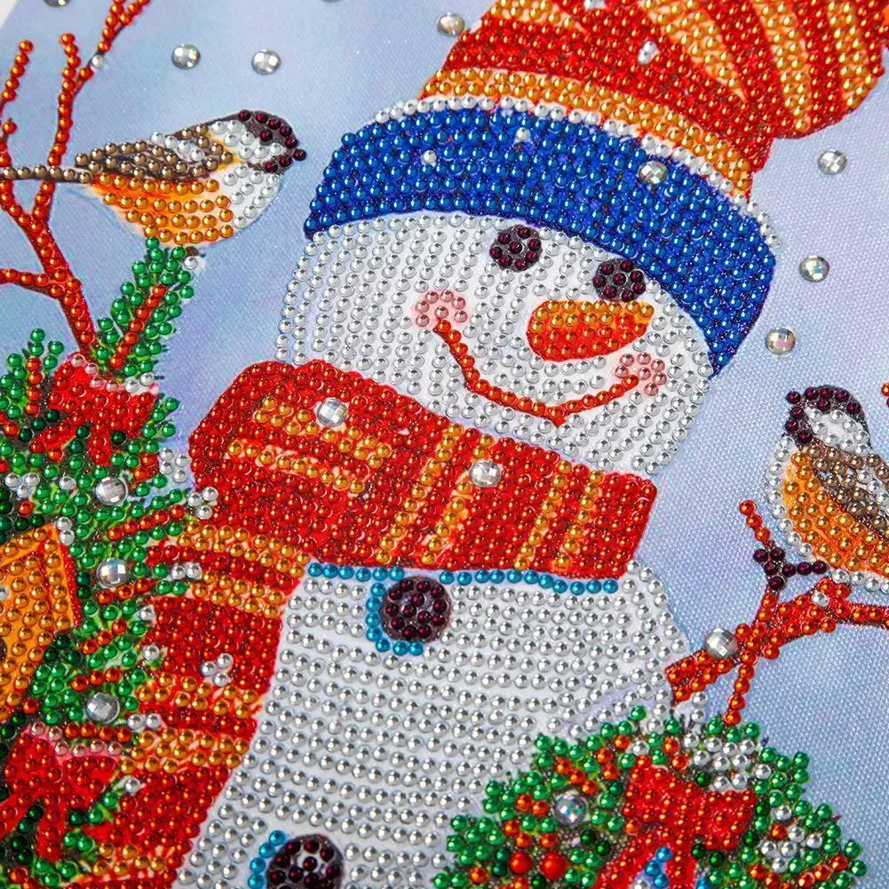 

5d Diy Christmas Decoration Diamond Picture Painting Embroidery Mosaic Kit Home Craft Hand Decoration Gift Diamond Design E8y0