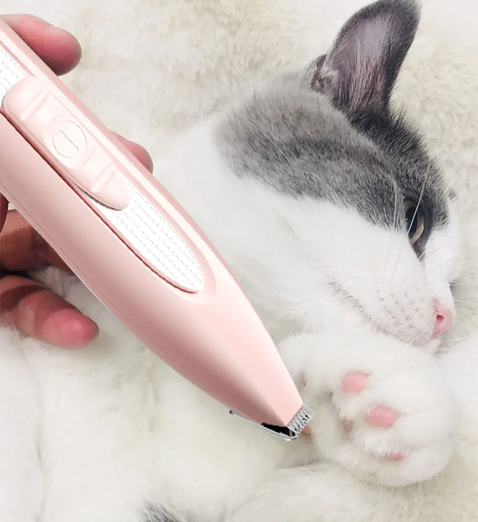 

Pet Grooming Hair Trimmer USB Rechargeable with LED Dog Cat Clippers Machine Scissor Nail Grinding Hair Trimmer Foot Hair
