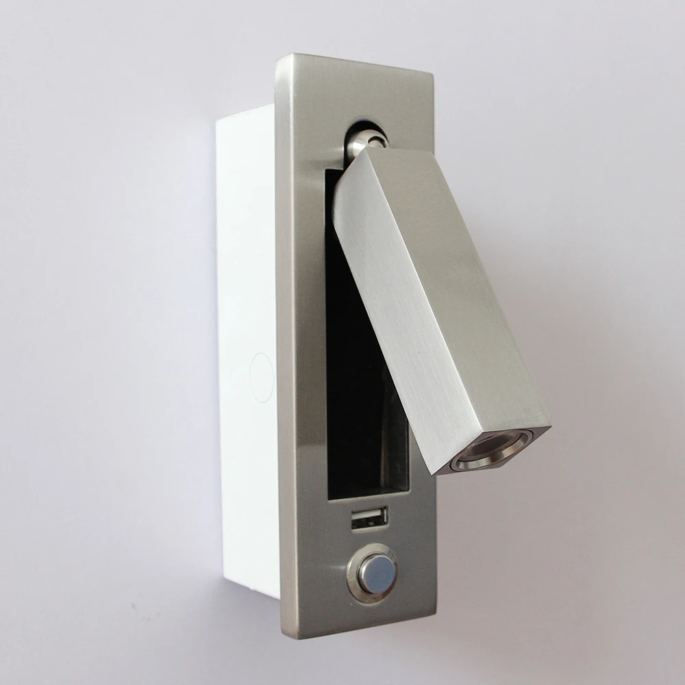 Новый перезаряжаемый светодиодный настенный светильник Hartisan с квадратной