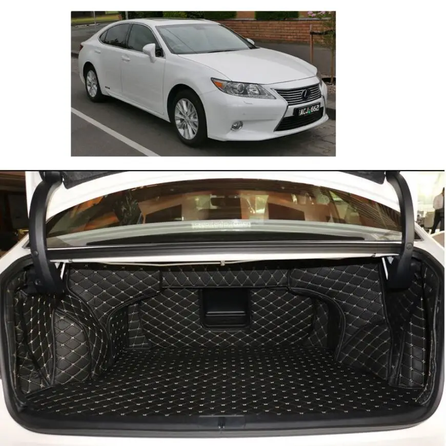 for lexus es200 es250 es300h leather car trunk mat cargo liner xv60 es350 2012 2013 2014 2015 2016 2017 2018 carpet