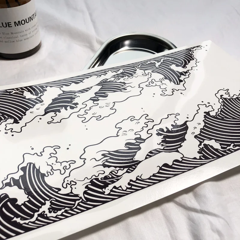 Цветочные Ноги Ukiyo-e морские волны цветок кольцо на бедро сексуальная девушка