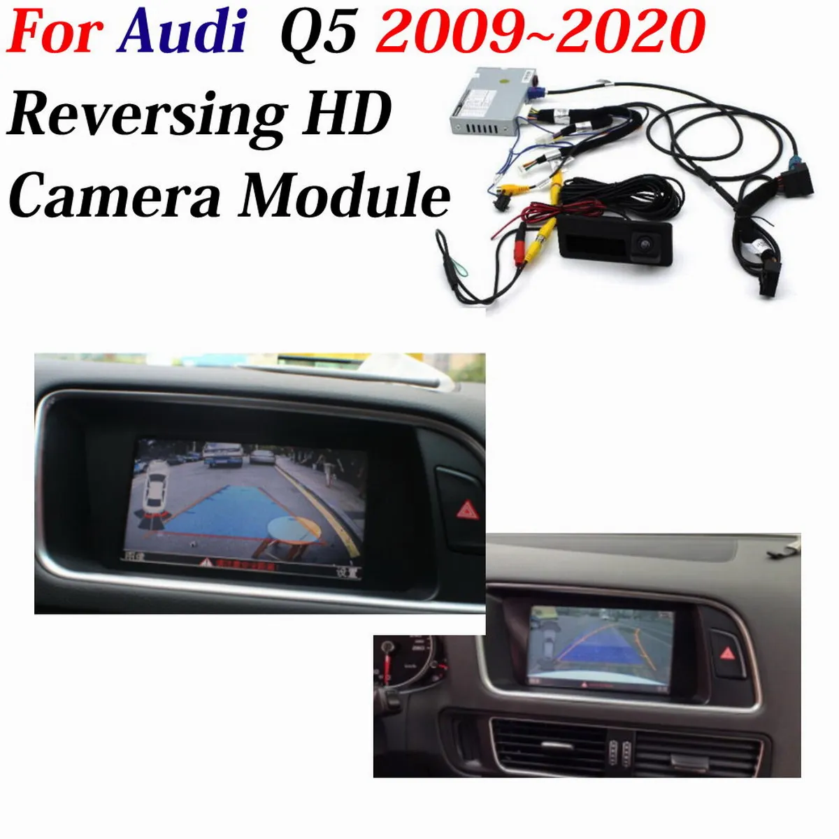 

Car Front Rear View Camera For Audi Q5 B8 8R B9 80A 2009-2020 Backup Reversing Parking CAM Full HD CCD Decoder Accessories